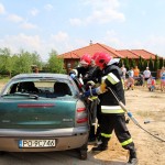 Strażacy prezentowali akcję ratowniczą