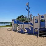 Plaża w Kiekrzu - plac zabaw dla dzieci